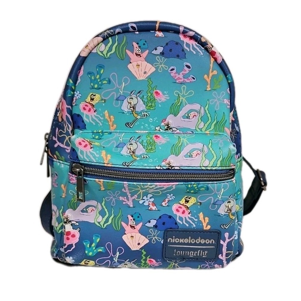 Loungefly Nickelodeon SpongeBob SquarePants Mini Backpack Bikini Bottom Blue